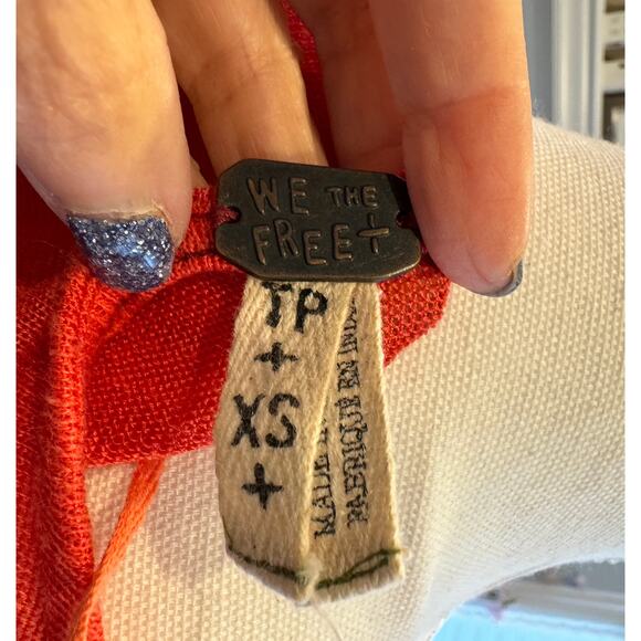 Upcycled We The Free Oversized Mushroom Sweater Size XS to XL 1-2 DAY QUICK SHIP - Picture 2 of 11